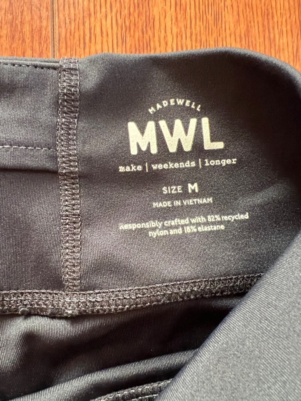 Madewell MWL High-Rise Black Leggings - Picture 5 of 9